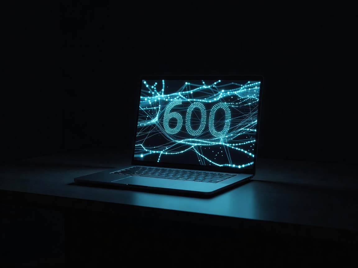 Laptop glowing in the dark symbolizing endpoint monitoring