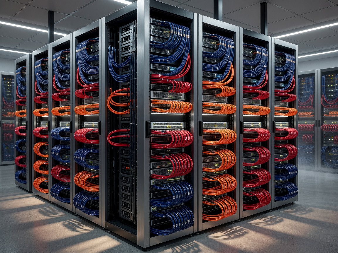 Server room with network cables highlighting zero trust infrastructure